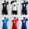 Women's & Men's Volleyball Team Uniform Set - Short-Sleeved, Professional Training Suit with Printed Numbers