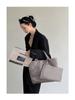 New 2022 Large Capacity PU Woven Tote Bag - Trendy Cross-Border Business & Casual Mother-Child Handbag