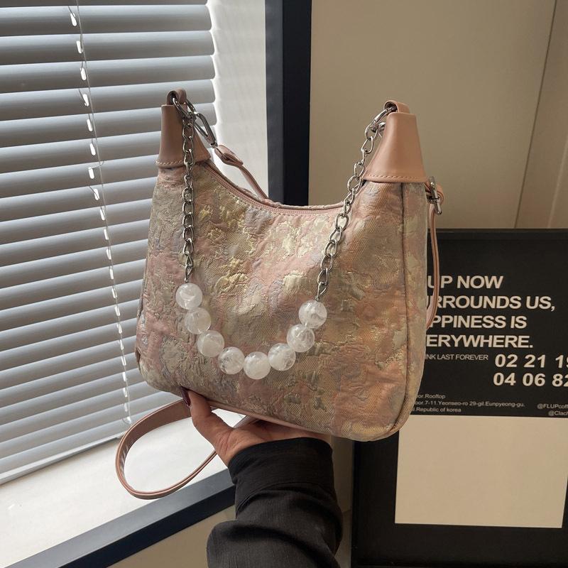 New Chinese Style Bag Women's 2025 New Summer Foreign Style Versatile Messenger Bag Super Fire Niche Shoulder Armpit Bag