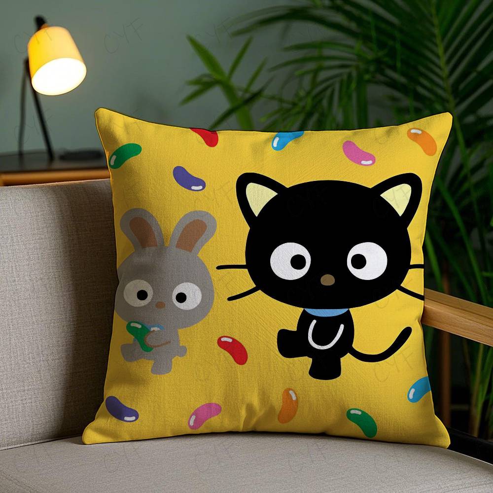 S-Sanrio C-Chococat Anime Pillow Case Safe Custom Photo Pillow, Anti-fade Brushed Fleece Cushion, Maternal & Infant Safe.
