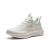 Anta Cushioning, Abrasion Resistant, Breathable, Lightweight Low Top Long Distance Running Shoes Women's White Green Sneakers 922425521-4