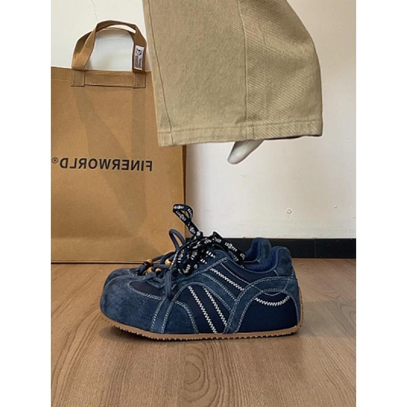 Runder Kopf hässlich süß retro Nische Damen 2 neu Innenhöhe erhöhend atmungsaktiv lässig Sportschuhe