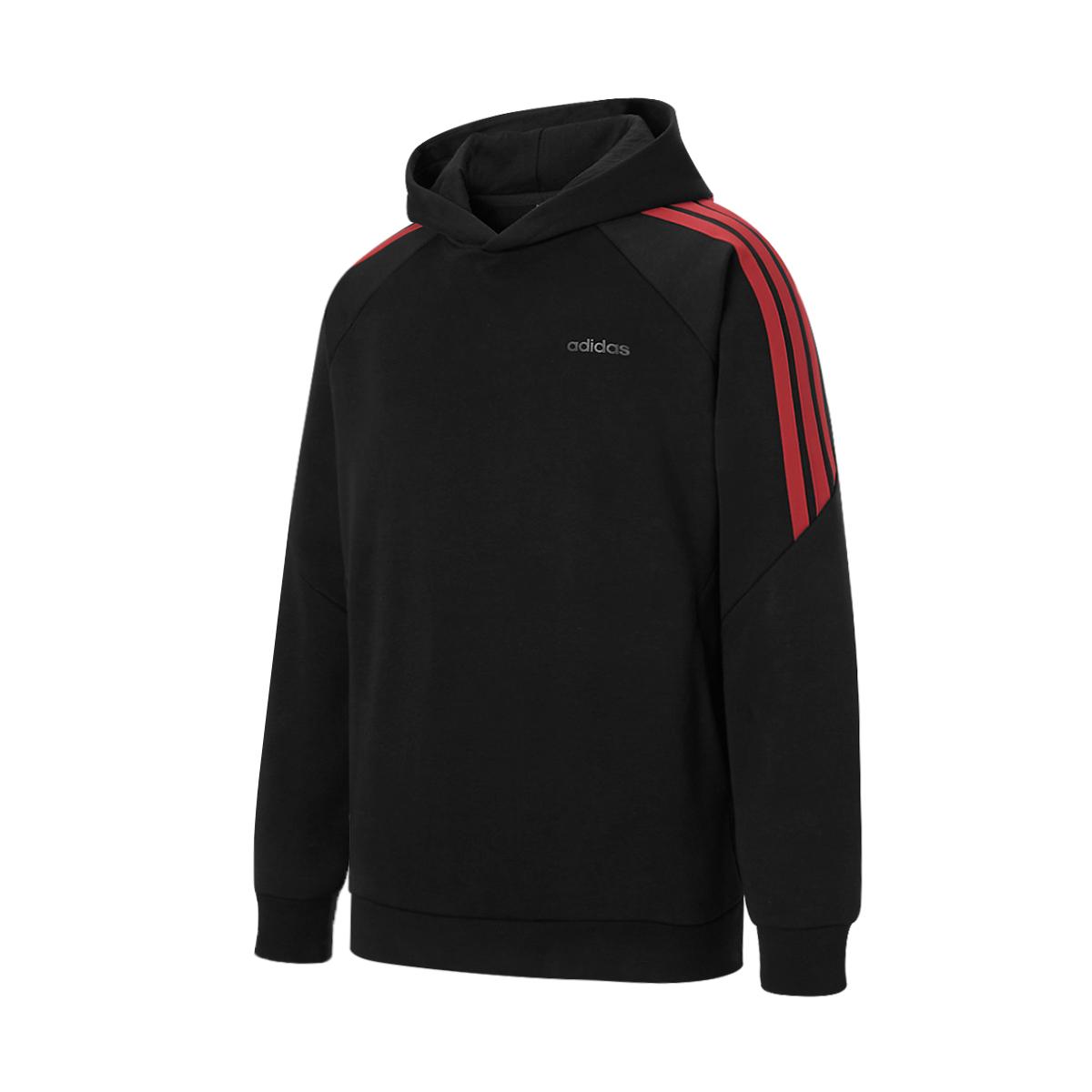Adidas Sweatshirts Men s Black Hooded Moderate KQ7888 L