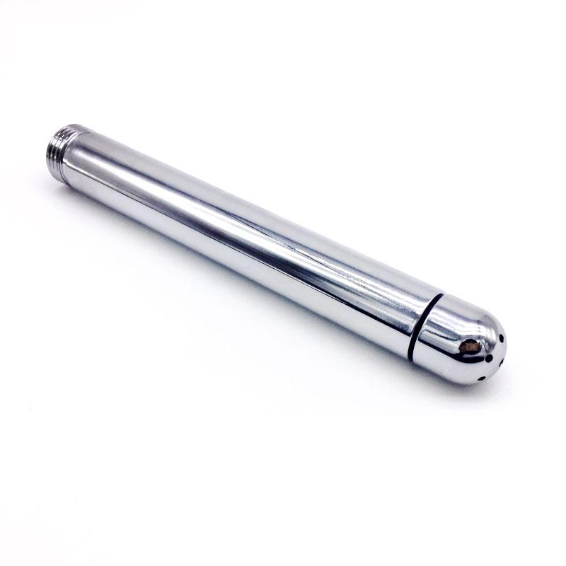 Faucets Brushed Anal Douche Cleaning Enemator with 3 Styles Head Plug Enema Metal Anal Cleaner