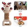 Christmas Dogs Toy Bites-Resist Stuffed Toy Funny Interactive Elasticity Dogs Chew Toy for Outdoor Dogs Tooth Molar Tool