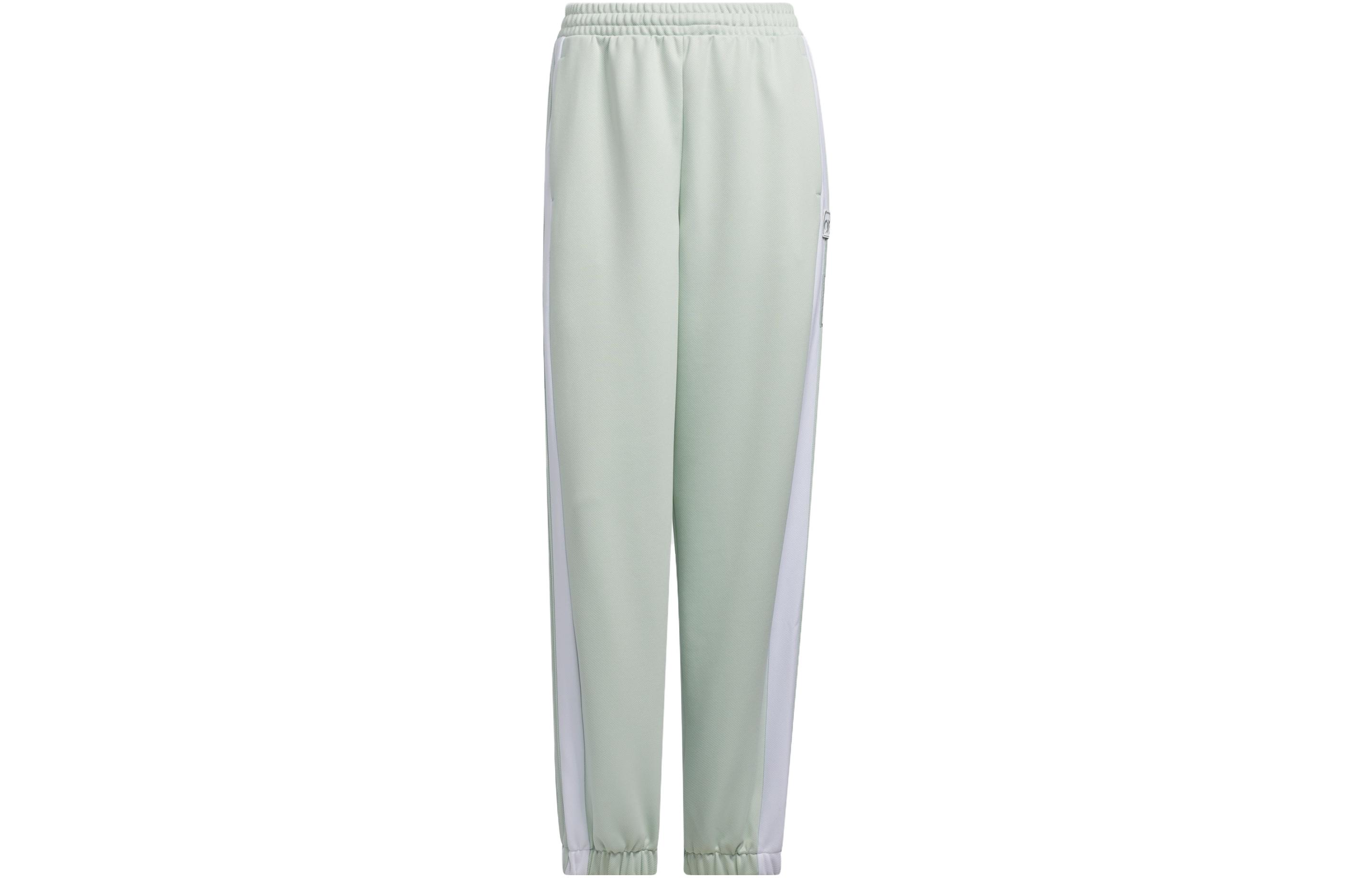 Adidas Originals ADIBREAK PANTS Knitted Sweatpants Women s Linen Green HY4260 L