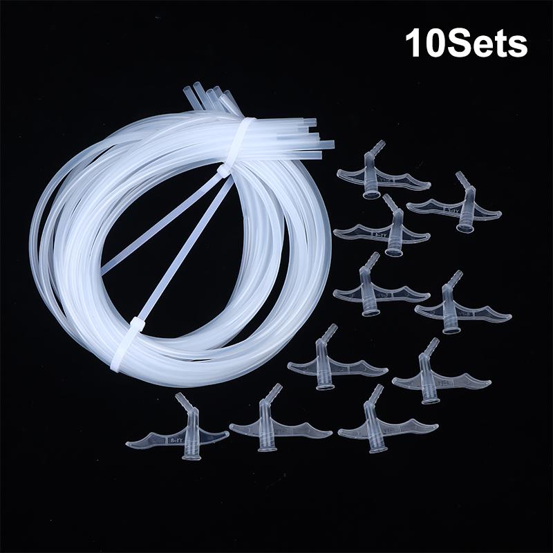 10Sets Extended Foam Sealant Tubes Durable Plastic Spray Foam Hose For Diy Caulking Reusable Foaming Applicator Nozzle Epoxy*