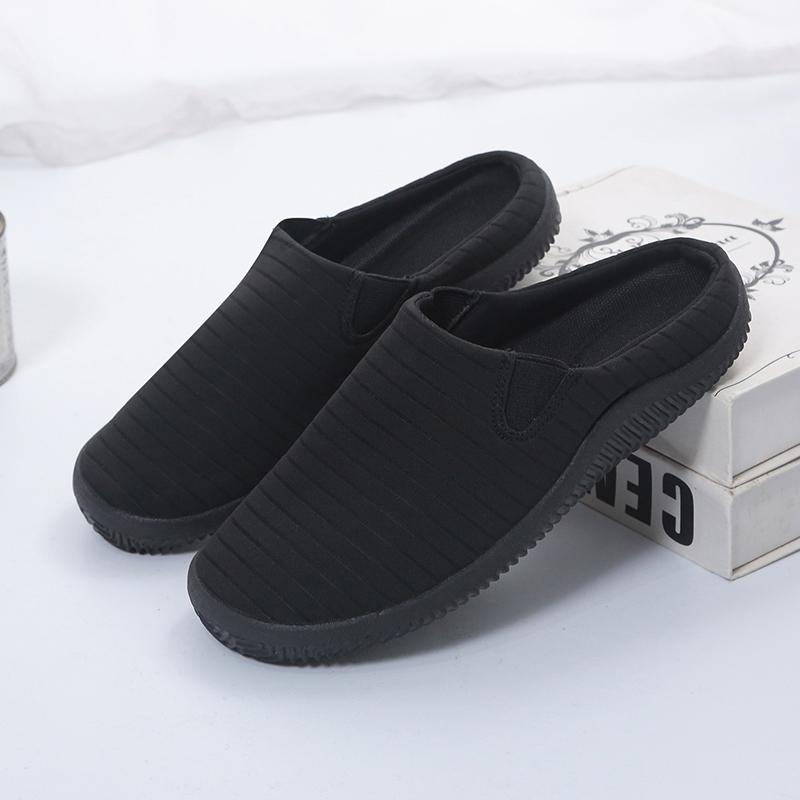 Cotton slippers winter indoor half slippers velvet warm heel-less cotton shoes
