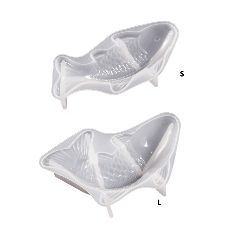 Cute Goldfish Candle Silicone Mold Durable Cartoon Animal Scented Candle Fish Mold Gypsum Ornaments Mold DIY Plaster