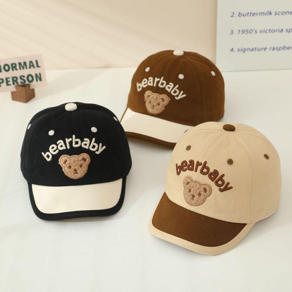 Bear Ear Baby Baseball Cap Corduroy Sun Protection Cap Boys Girls Caps Sun Hat  Infant Boy Girl