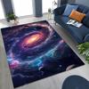 Dreamy Galaxy Universe Space Stars Black Hole Earth Rug for Bedroom Living Room Sofa Home Doormat Decor,Kid Non-slip Floor Mat