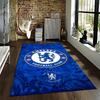 Chelsea Football Club Logo Carpet, Blue Lion Pattern for Fan Decor Suitable for Use As an Anti-slip for Living Room Bedroom Sofas