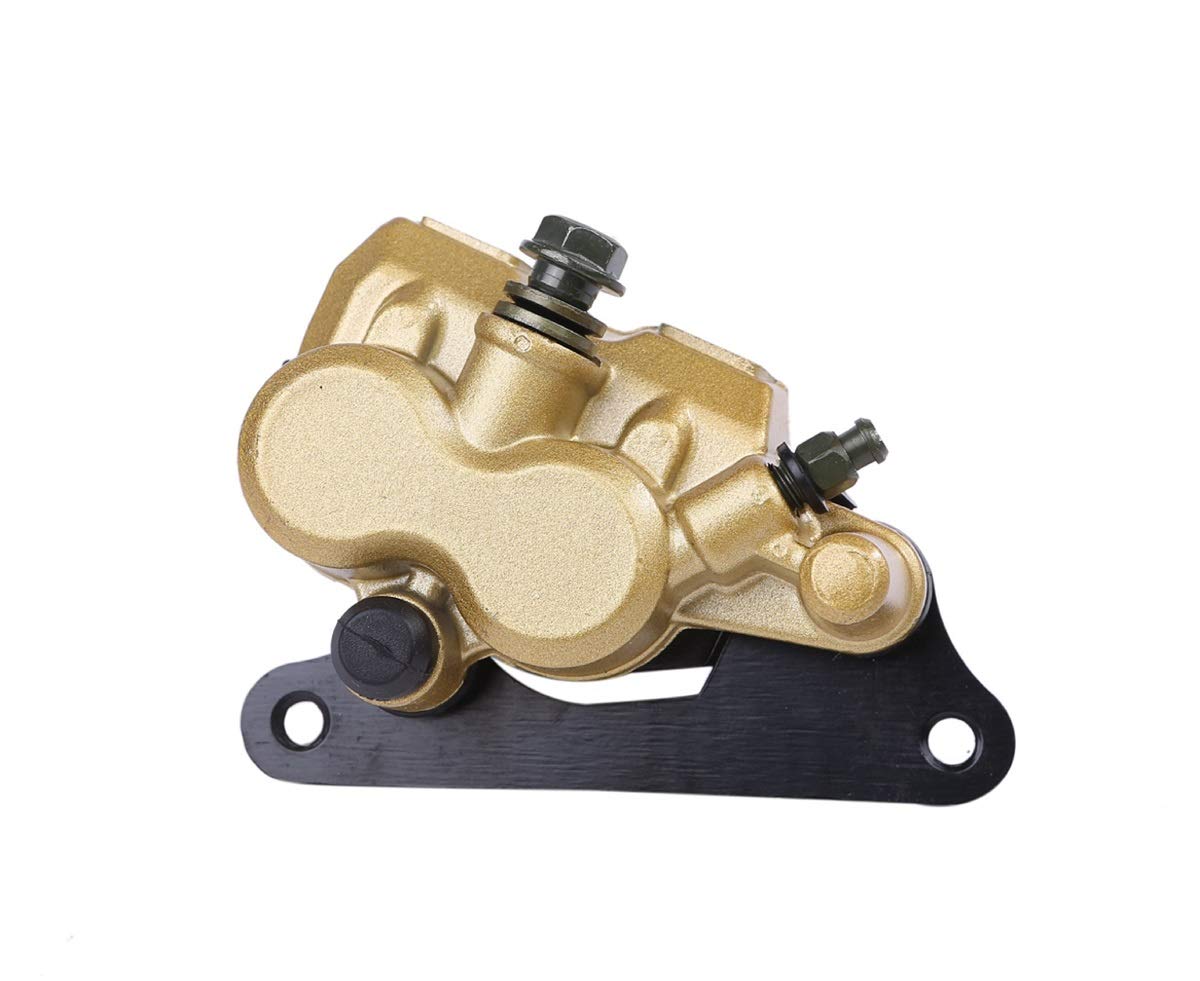 

CustomDivine Суппорт тормозной Honda Межцентровое расстояние 3,7 дюйма (95 мм) 2 горшка ГРОМ ГРОМ золотой