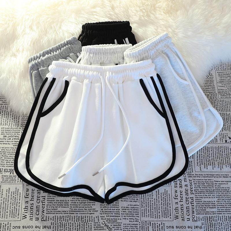 Shorts de Sport Vêtements Filles Nouvel Été Taille Haute Ample Slim Décontracté Grande Taille