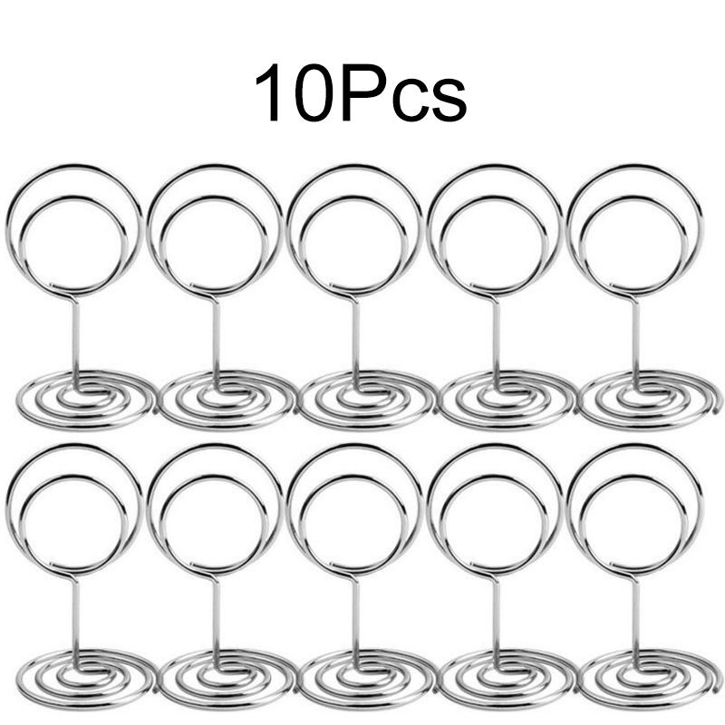 10/15Pcs/Pack Name Sign Card Clip Home Decoration Metal Theme Parties Birthday Sturdy Table Number Wedding Place Card Holders