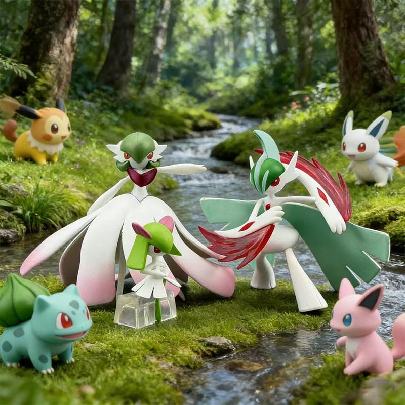 Anime Pokemon Gardevoir Figure Gardevoir Evolutionary Group Action Figures Pvc Collection Model Toys Gifts 2-8cm