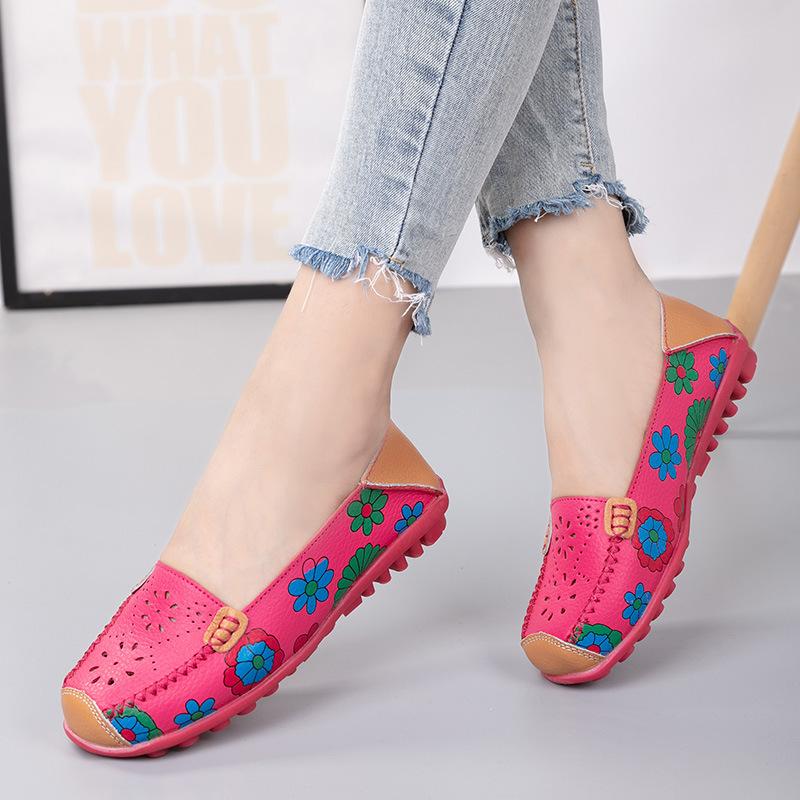 

Женские туфли на плоской подошве, шапочки на плоском каблуке, обувь для мам, женская обувь с принтом, обувь для ленивых 44 розы красного