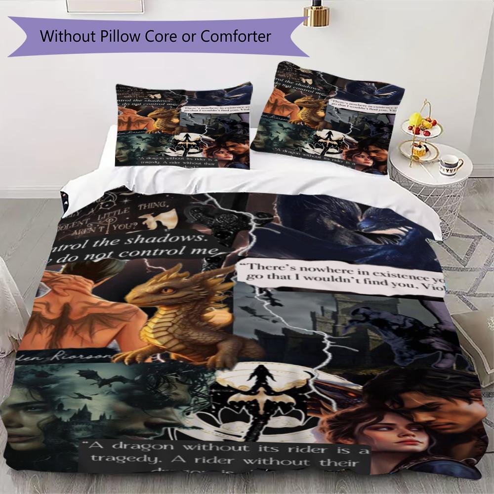 

Fourth Wing Cool Pattern Bedding uilt Set uilt Cover Pillowcase Home Decoration Birthday Gift (1 * duvet cover + 2 * pillowcase without core)45 135x200cm