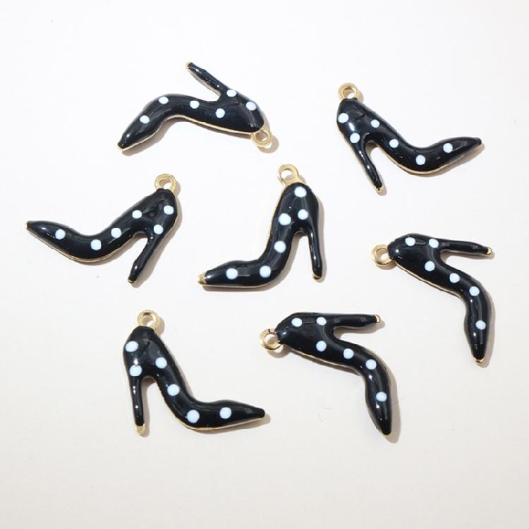 High Heel Shoe Jewelry Charm Stainless Steel Crafting Supplies For Handmade Accessories Key Rings And Bag Ornaments