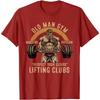 Old Man Gym Respect Your Elders Lifting Clubs Weightlifting Summer Cotton O-neck T-Shirt