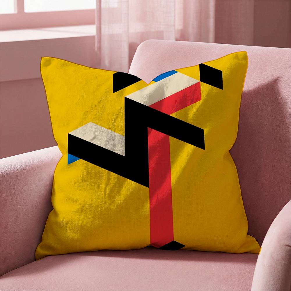 Famous B-Bauhaus Designs Cushion Cover Multi-Scene Pillow Cover for Home & Car - Reversible, Soft & Durable for Daily Use