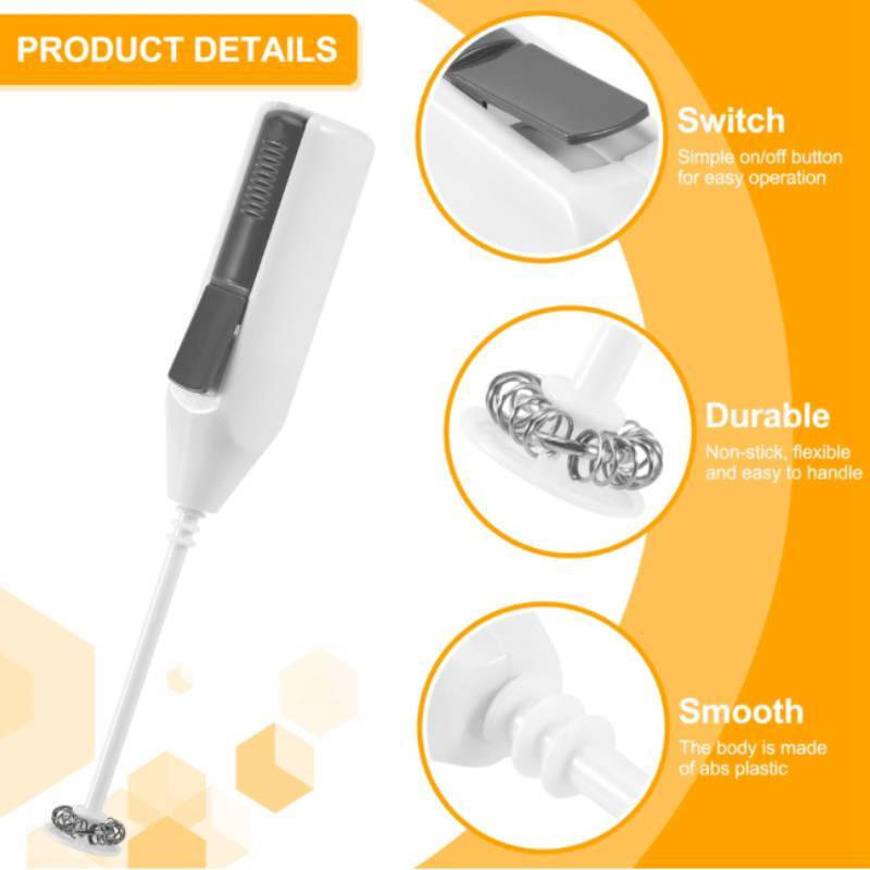 Stainless Steel Handheld Milk Frother For Home Kitchen Use
