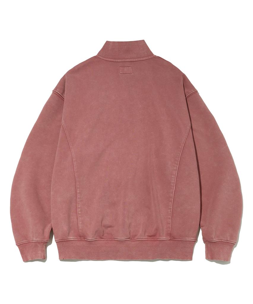 Filluminate Side Seam Pigment Zip-Up Pink