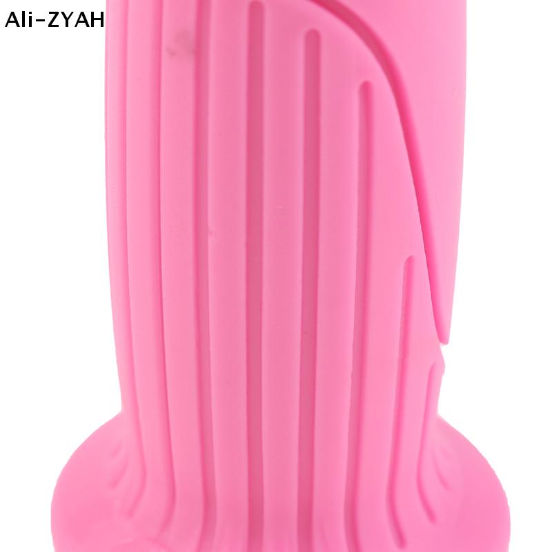 (YY)1Pair High-elastic Rubber Handle Grips Non-Slip Handlebar Covers Bike Scooter Balance Bike Grips Handle Protectors