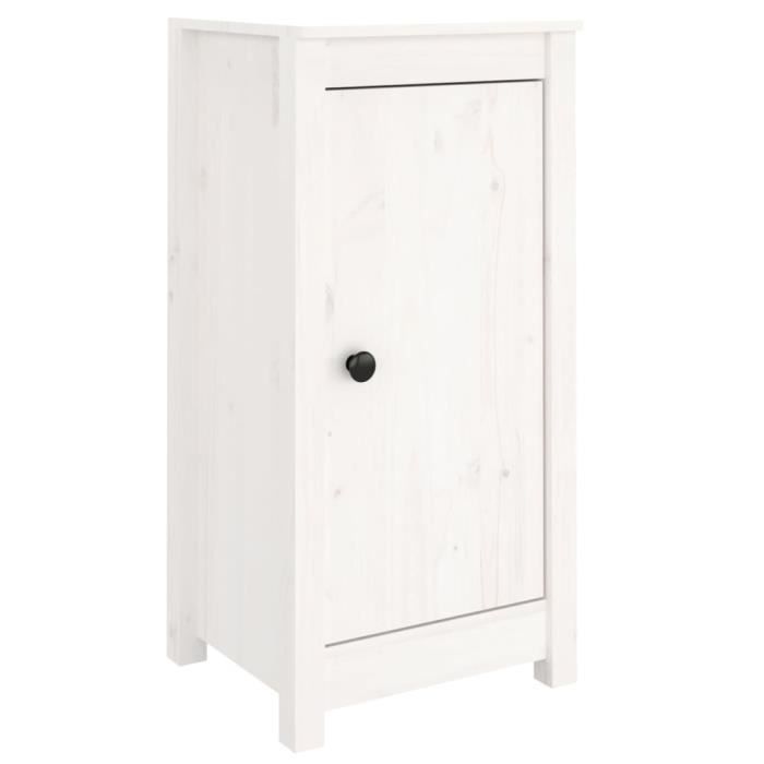 VidaXL Buffet Armoire de Rangement Meuble de Rangement Armoire Latérale Salle de Séjour Salon Intérieur Blanc 39x35x80 cm 813726