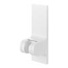 Yamazaki Jitsugyo 10286 Adjustable Angle Magnetic Shower Holder White W5.5 X D5.7 X H16cm Tower 4 Levels Adjustable Angle Bathroom Easy Installation