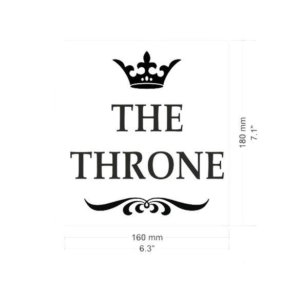 The Throne Self-Adhesive Vinyl Toilet Sticker