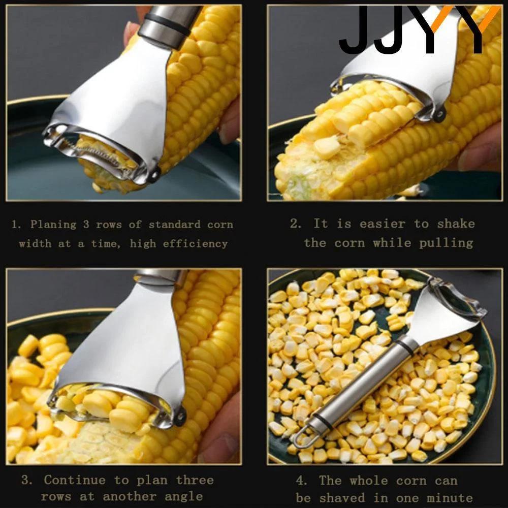 Stainless Steel Corn Stripper Peeler Sheller Tool Kitchen Cutter Slicer Blade for Corn Cob Fruit Vegetable Hand Tool