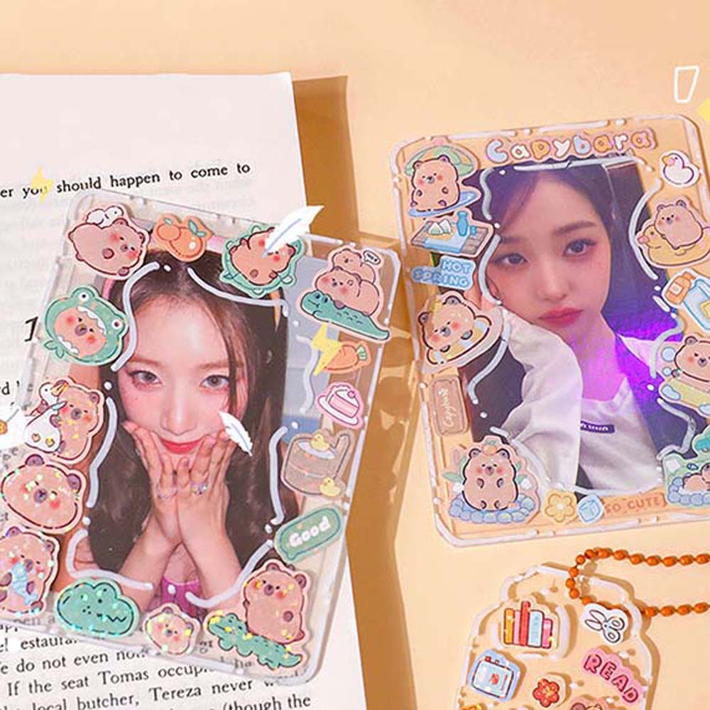 10Sheets School Supplies Capybara Decoration Sticker Scrapbooking Kids Toys Sticker Water Bottle