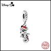   DIY Bead  925 Silver Mickey Charm Bracelet Necklace Jewelry Gift for Party