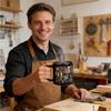 Kaffeebecher Werkzeugkasten-Thema C-förmiger Griff Mechaniker-Werkzeugkasten Tasse für Ehemann Papa Geburtstag Weihnachten Thanksgiving Cappuccino