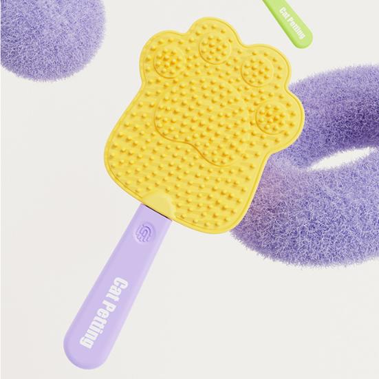 Pet Loose Hair Remover Soft Gentle Cat Grooming Brush Double-sided Loose Hair Catcher Lint Remover for Furniture Clothes Sofa