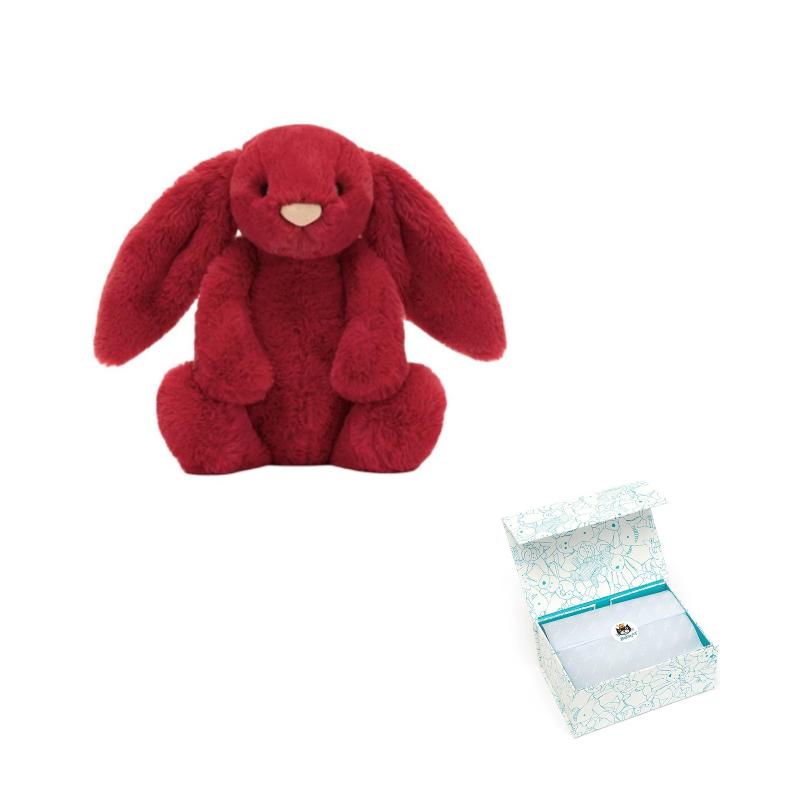 Jellycat Bunny Collection Supreme Bashful Skye Bunny Dolls Plush Doll 31cm/51cm Height In Sitting Posture