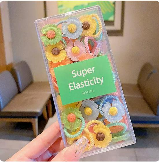Child-Friendly Baby Hair Tie - Small, High Elasticity Rubber Band for Little Girls