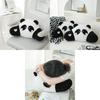 Cute Panda Plush Cushion With Embroidered Animal Design For Living Room Comfort