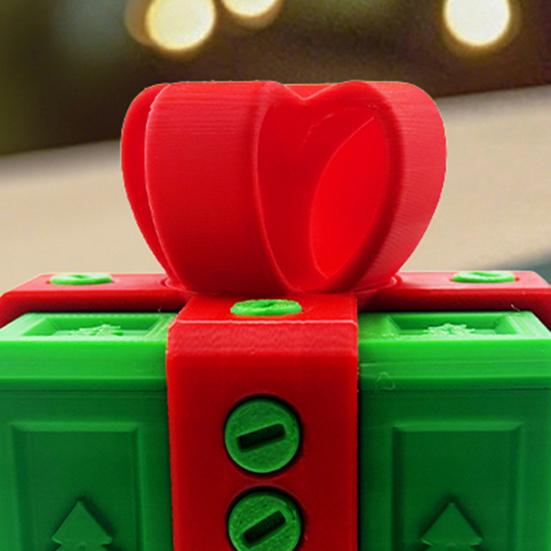 Annoying Gift Box with Screws 3D Printed Puzzle Present Box Prank Screw Challenge Case Home Office Decoration Ornament Christmas Gag Gift