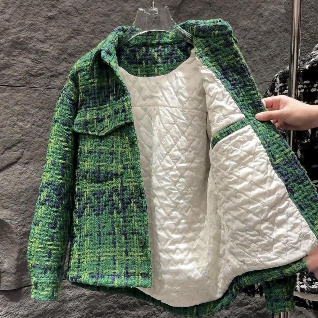 Men's Retro Style Cotton-Padded Jacket - Thick Yarn Weave, Warm & Trendy for Autumn/Winter