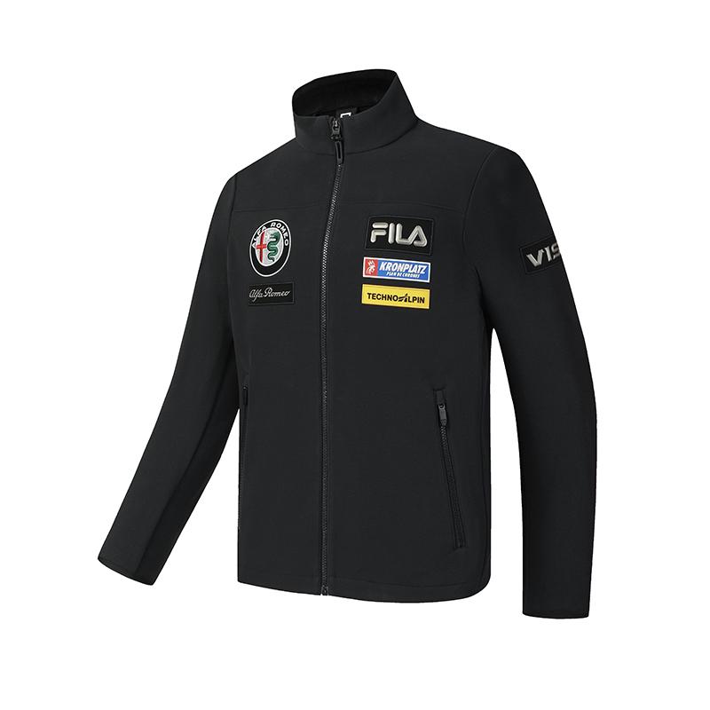 

FILA Ski Series Fleece Lined Warm Minimalist Stylish Casual Sports Training Versatile Comfortable Jacket Men jackets Deep-Black A11M546503FBK M