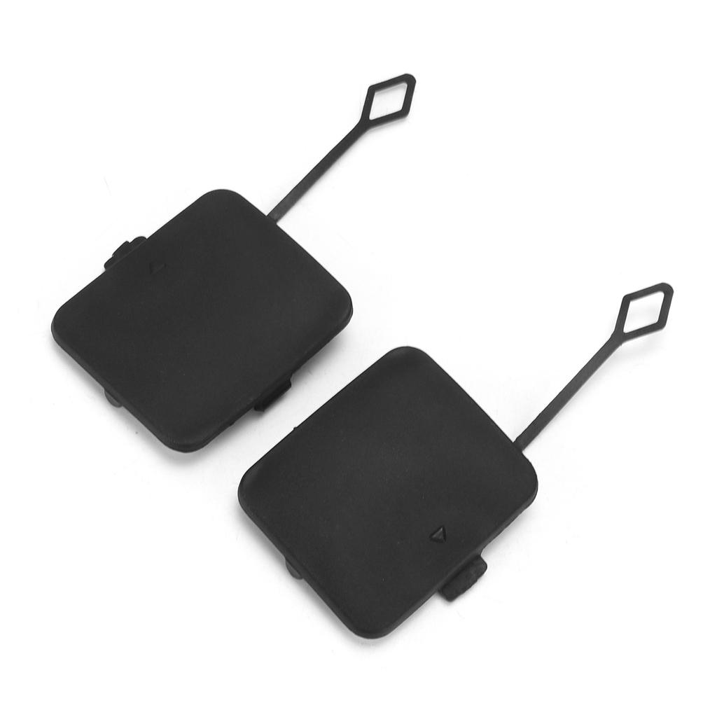 2pcs Rear Bumper Tow Hook Cover Cap 51127272415 ABS Black Replacement for X3 F25 2011‑2014