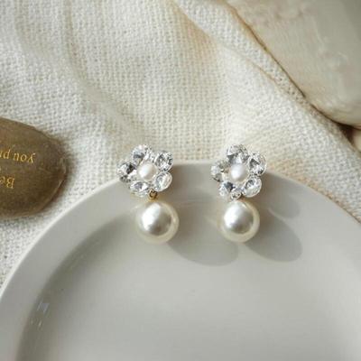 Inhomi Earrings Dress Up Flower Pattern Women