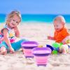 One Folding Bucket, Beach Water Play And Snowman-Making Toy, Multi-Functional Sand Digging Bucket And Snow Container, Essential