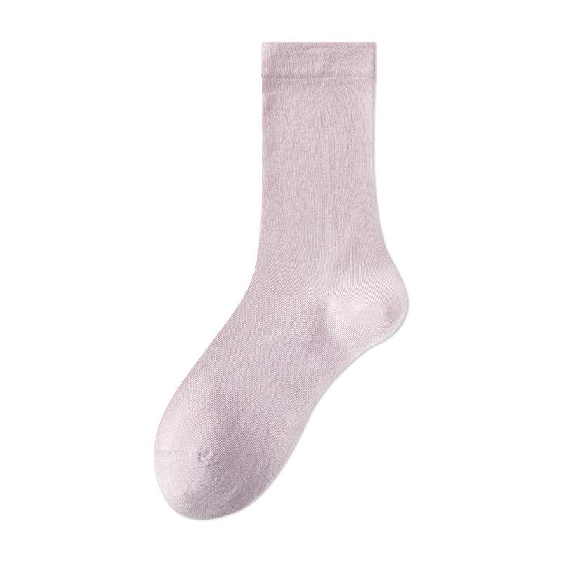 Silk Stockings for Girls, Mid-length Summer and Spring Style, Trendy Pile-up Style, Suitable for High School Girls with Long Stockings.