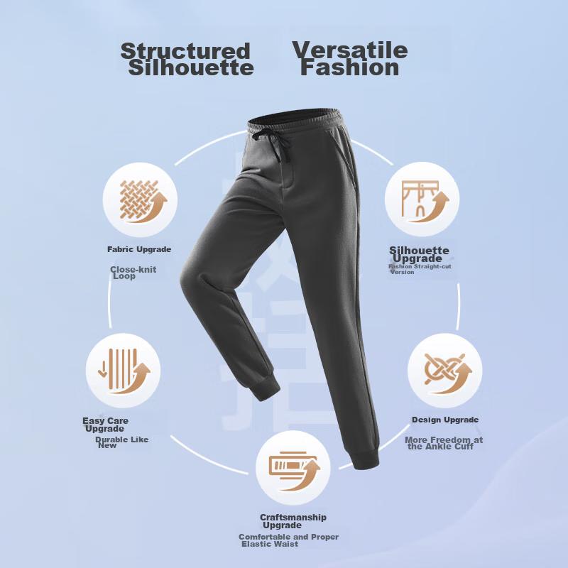 Original [Cotton-Feel Sweatpants] Casual Pants for Men, Commuter Sports Pants, Sweatpants for Spring, Dark Gray, Size L
