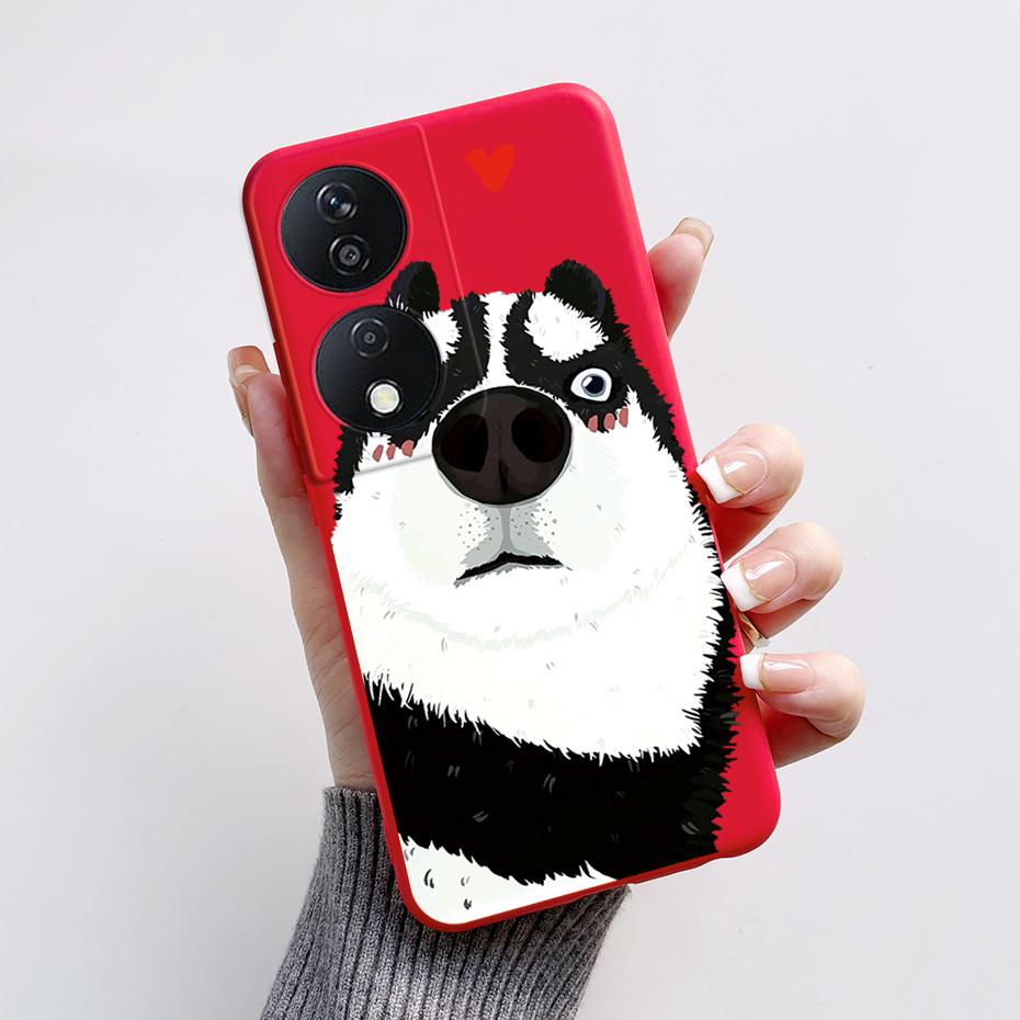 For Honor 90 Smart Case Cute Rabbit Panda Soft Silicone Back Cover For Honor 90 Smart 90Smart CLK-NX1 CLK-NX3 Phone Case Coque