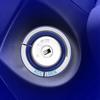 Auto Leuchtender Zündschalter Ring Kreis Schlüsselloch Abdeckung Zierleiste für Ford Focus 2005 2018 Blau