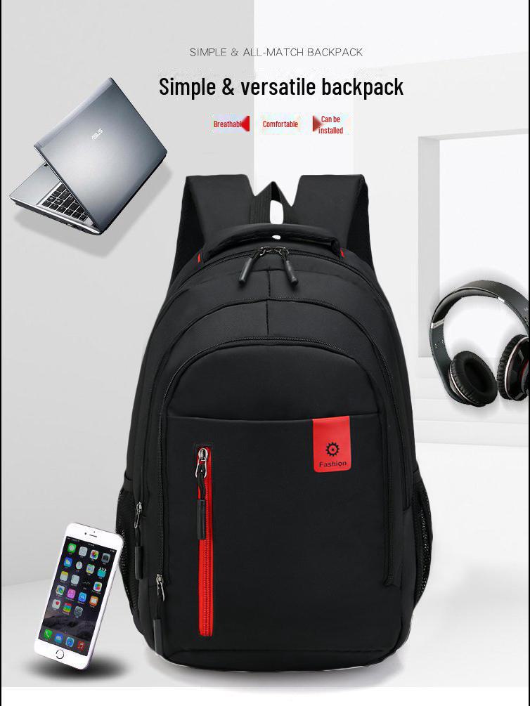 Men's Large-Capacity Computer Backpack for Short-Distance Commutes and Outdoor Activities